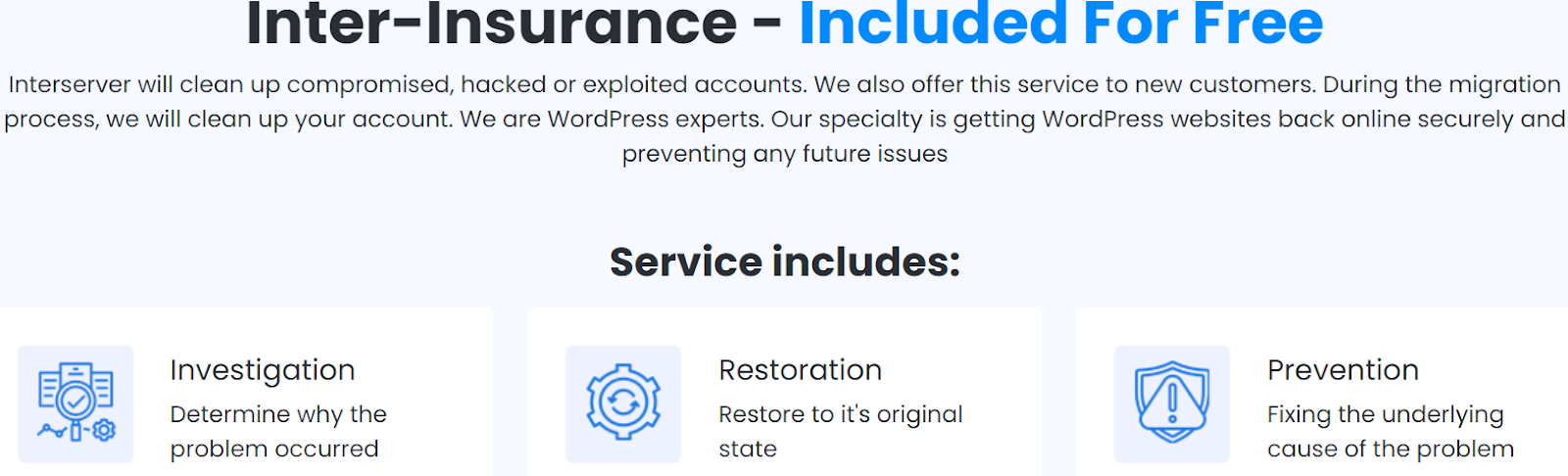 InterServer's Inter-Insurance