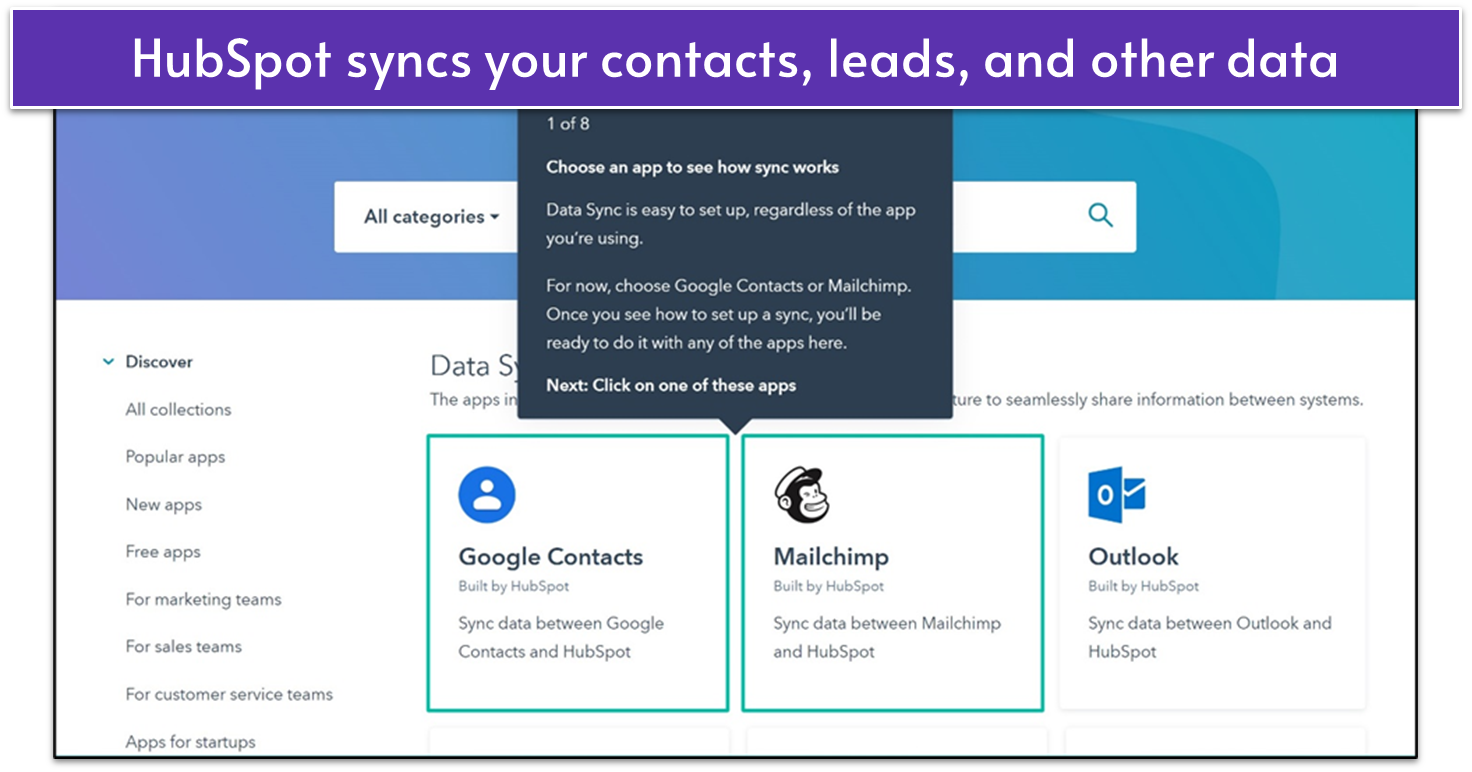 HubSpot automatic data sync